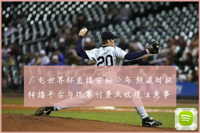 广电世界杯直播安排公布 频道时段转播平台与观赛付费及收视注意事项